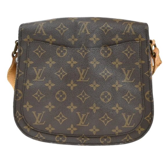 LOUIS VUITTON Saint Cloud GM Shoulder Bag Monogram Leather Brown M51242 30EF901 - Picture 3 of 15